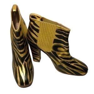 Marc Jacobs Gold Metallic Heel Boots